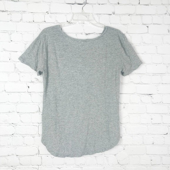 BANANA REPUBLIC Rain Go Away T Shirt Heather Grey Women's Medium - Picture 3 of 8